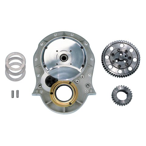 Milodon Gear Drive Assemblies 12700 Drive, Single Idler, Flat Cover Style, Chevy, Big Block, Mark IV, Set