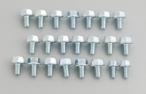 Milodon Oil Pan Bolt Kits 85005 Bolts, Steel, Cadmium, Hex Head, Chevy, Big Block, Kit