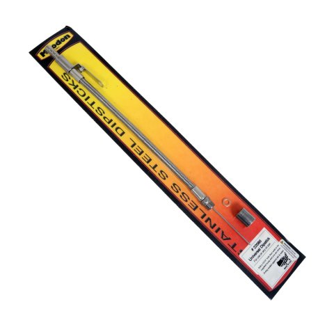 Milodon Stainless Steel Oil Dipsticks 22080 Dipstick and Bung, Engine, Braided Steel, Natural, Universal, Each