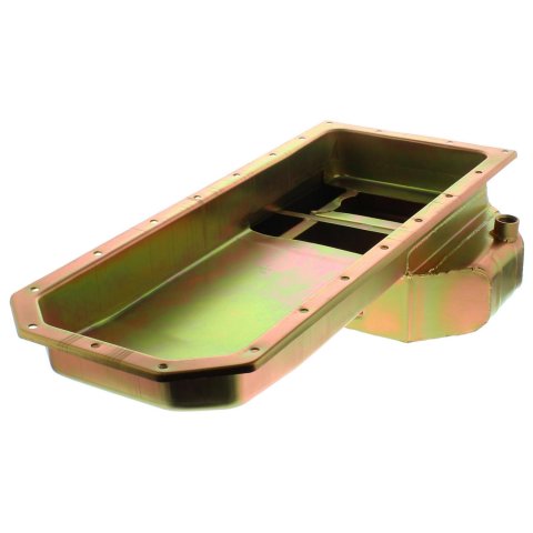 Milodon Gen III Hemi Pro Touring Oil Pans 31002 Pan, Touring, Hemi, 5.7, 6.1, 6.4 , Engine Swap with Tubular K-Member, Steel, Gold Iridite, 7 qt., Mopar, Each