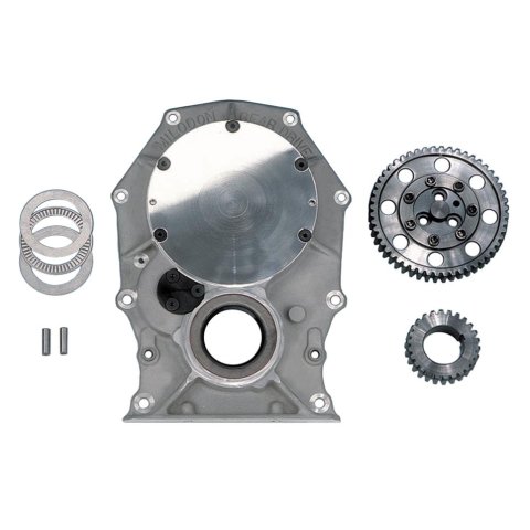 Milodon Gear Drive Assemblies 13000 Drive, Single Idler, Flat Cover Style, Mopar, Big Block B/RB/Hemi, Set