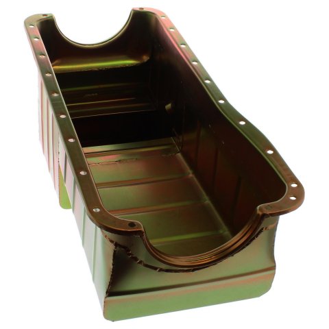 Milodon 4x4 Truck and Off-Road Oil Pans 30570 Pan, Steel, Gold Iridite, 8 qt., Ford, Big Block, 429, 460, Pickup, Each