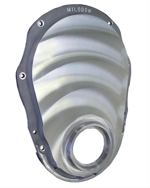Milodon Aluminum Timing Covers 14875 Cover, 1-Piece, Aluminum, Machined Finish, Chevy, Big Block Gen 6, Each