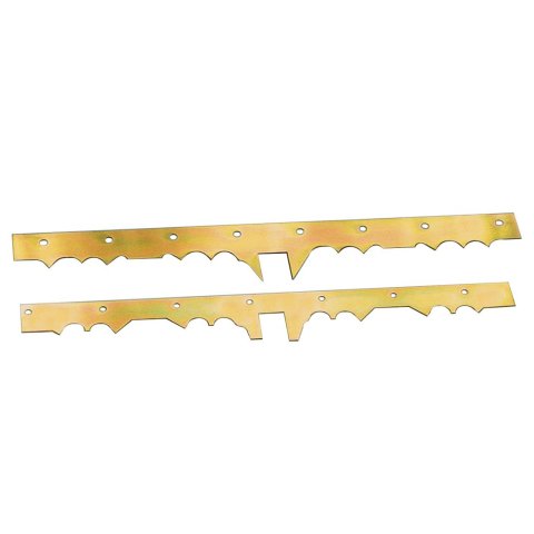 Milodon Crankshaft Scrapers 32640 Scraper, Steel, Gold Iridite, Chevy, Small Block, Each