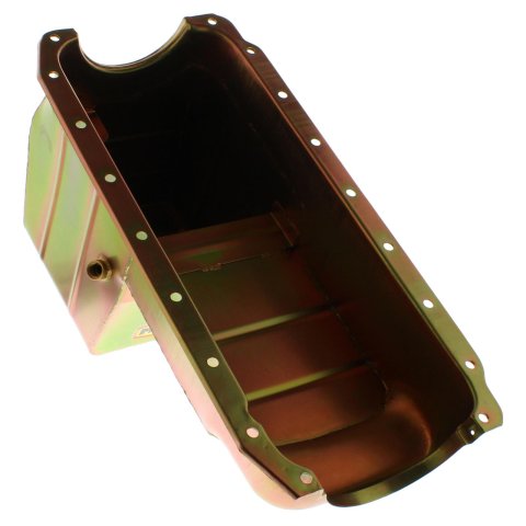 Milodon 4x4 Truck and Off-Road Oil Pans 30985 Pan, Steel, Gold Iridite, 8 qt., Mopar, Magnum Small Block, 360, Ram Pickups, Each