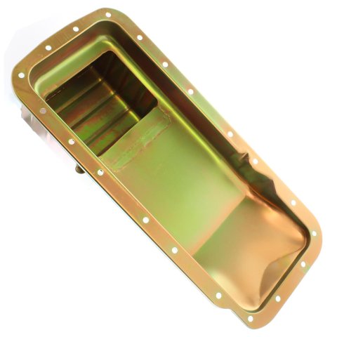 Milodon 4x4 Truck and Off-Road Oil Pans 30890 Pan, Steel, Gold Iridite, 8 qt., Mopar, B/RB/Hemi Engines, Ram & Power Wagon Pickip, Each