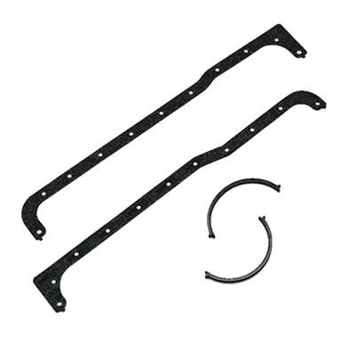 Milodon Crushproof Premium Pan Gaskets 40300 Oil Gasket, Multi-Piece, Composite, Ford, 221/255/260/289/302, V8, Kit