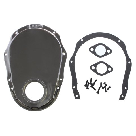 Milodon Aluminum Timing Covers 14870 Cover, 1-Piece, Aluminum, Polished Finish, Chevy, Big Block Gen 6, Each