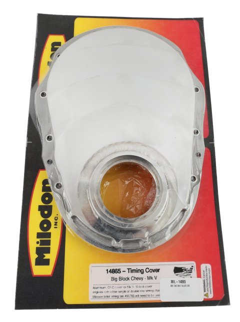 Milodon Aluminum Timing Covers 14865 Cover, 1-Piece, Aluminum, Natural, Chevy, Big Block Gen V, Each