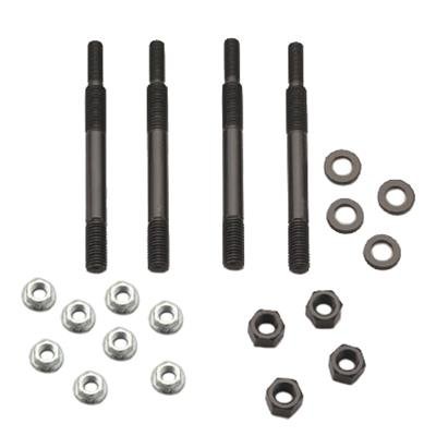 Milodon Windage Tray Stud Kits 81151 Kit, Steel, Black Oxide, Chevy, Chrysler, Dodge, Plymouth, Ford, Pontiac, V8, Set