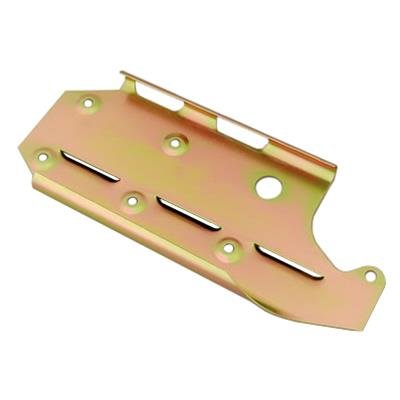 Milodon Windage Trays 32102 Tray, Steel, Gold Iridite, Louvered, Rear Sump, Chevy, Small Block, Each
