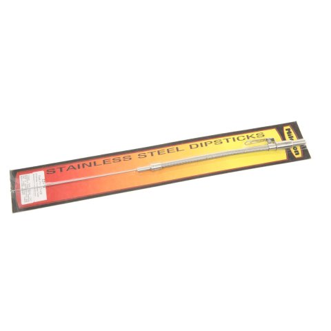 Milodon Stainless Steel Oil Dipsticks 22034 Dipstick with Tube, Engine, Braided Steel, Natural, Ford, 352-428 FE, Each