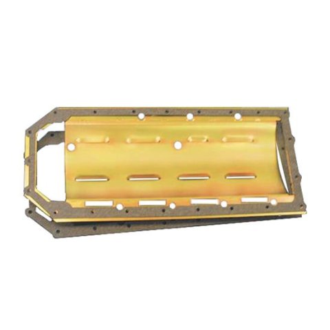 Milodon Windage Trays 32010 Tray, Steel, Gold Iridite, Louvered, Mopar, 6.1 and 5.7 liter Hemi