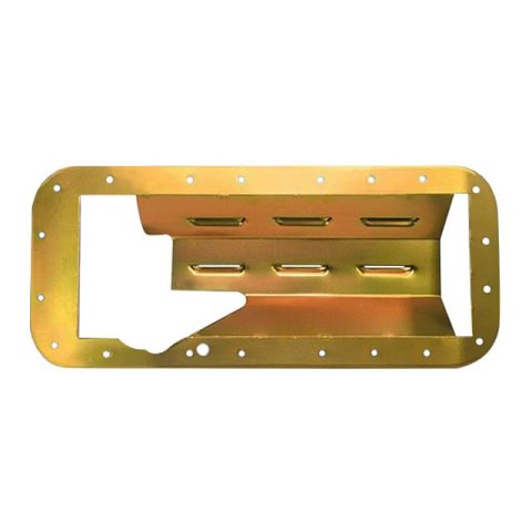 Milodon Windage Trays 32005 Tray, Steel, Gold Iridite, Louvered, Rear or Center Sump, Mopar, Big Block B, Big Block RB, 426 Hemi, Kit