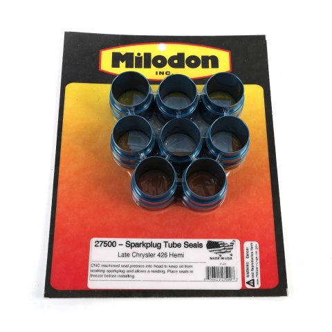 Milodon Spark Plug Tube Seals 27500 Seals, Tubes, Dodge, Plymouth, 426 Hemi, Set of 8