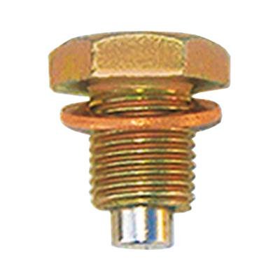 Milodon Magnetic Drain Plugs 17000 Oil Pan Plug, Magnetic, 1/2-20 RH in. Threads, Seal, Each