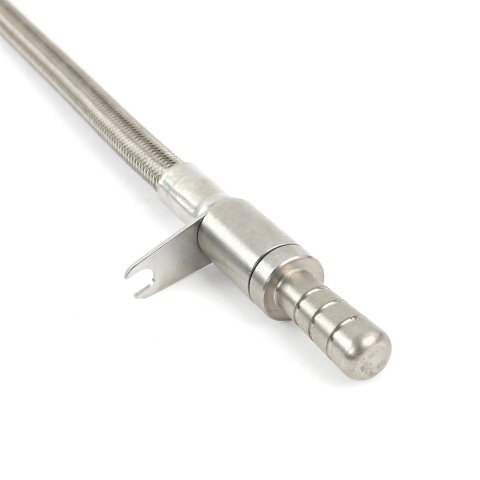 Milodon Stainless Steel Oil Dipsticks 22064 Dipstick and Tube, Engine, Braided Steel, Natural, Chrysler, Dodge, 6.1L, Each