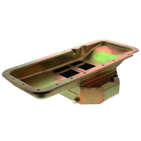 Milodon Pro Touring Oil Pans 31581 Pan, Touring, Steel, Gold Iridite, 7 qt., Mopar, Big Block, B/RB/Hemi, Fits A, B and E Bodies, Comp Baffling, Each