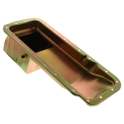 Milodon 4x4 Truck and Off-Road Oil Pans 30891 Pans, Off-Road, Rear Wet Sump, 6.00 qt. Capacity, Steel, Gold Iridited, Baffled, 6.00 in. Depth, Dodge, Plymouth, Big Block, Each
