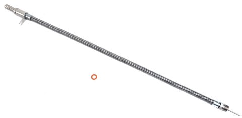 Milodon Stainless Steel Oil Dipsticks 22062 Dipstick and Tube, Engine, Braided Steel, Natural, Rear Sump, Mopar, Hemi, Each