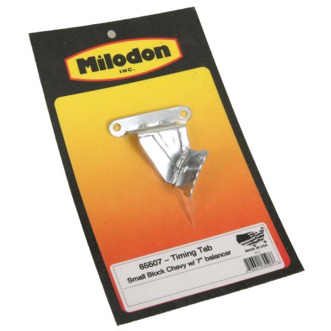 Milodon Timing Pointers 65507 Pointer, Steel, Chrome, 7 in. Balancer, Chevy, Small Block, Each