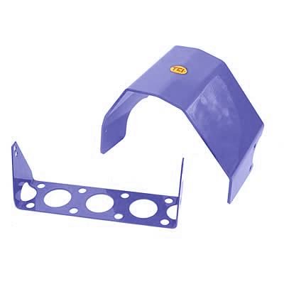 TCI Transmission Shields 910005 Automatic Shield, Case, Aluminum, Blue Powdercoated, Mopar, Torqueflite 727, Kit