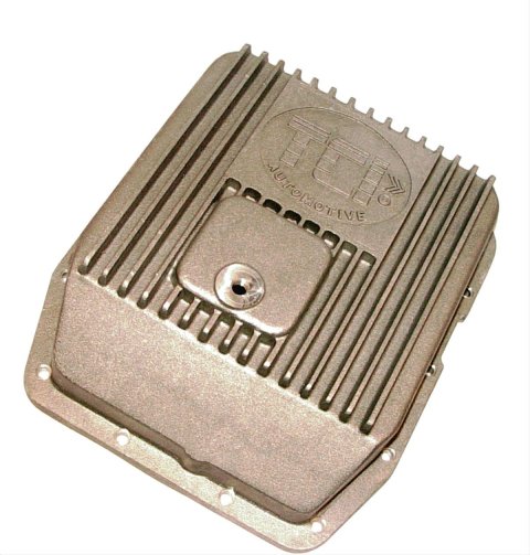 TCI Transmission Pans 438000 Automatic Pan, Deep, Aluminum, Natural, Ford, AOD, AODE, 4R70W, Kit