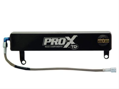 TCI PRO-X Transmission Overflow Canisters 228005 Tank, Pro-X, Aluminum, Black, 1 qt. Capacity, GM TH400, Each