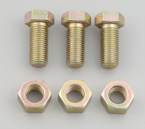 TCI Torque Converter Bolts 745500 Bolts, 7/16-20 in. x 1.00 in., Hex Head, Steel, Buick, Chevy, Oldsmobile, Pontiac, TH400, Kit