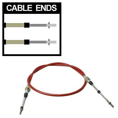 TCI Shifter Cables 840500 Cable, 5 ft. Length, 2 in. Stroke, Morse Style, Threaded/Threaded Ends, Each