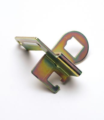 TCI GM Overdrive Transmission Components 376705 Cable Bracket, Steel, Gold Anodized, Holley, Demon, Barry Grant, Each