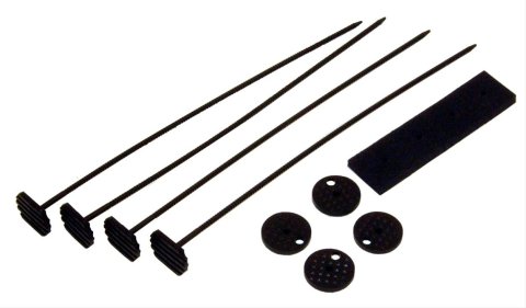 TCI Quick Mount Kits 821500 Mounting Kit, Automatic Transmission Cooler, Nylon, Black, Set of 4