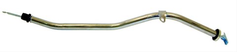 TCI Filler Tubes and Dipsticks 743700 Automatic Transmission Dipstick with Tube, Locking, Steel, Chrome, Chevy, Powerglide, Each