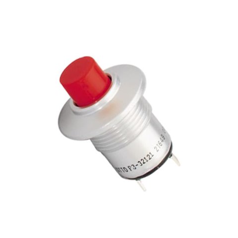 TCI Microswitches 387600 Switch, Push Button, Momentary, Trans-Brake, Plastic, Red, 10 Amps, Each