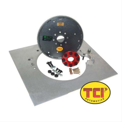 TCI GM Transmission to Chrysler/Ford Engine Adapter Kits 149260 Automatic Adapter, Aluminum, Mopar Big Block Chevy PG, TH350, TH400, 700R4, Kit