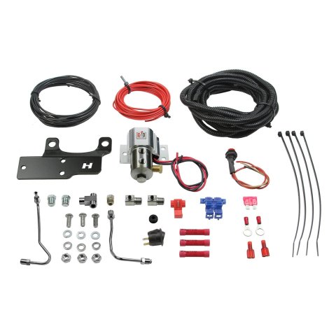 Hurst Roll Control Kits 5671526 Line Lock, 1/8 in. NPT Inlet/Outlet, Polished Stainless Steel, Ford, Mustang, Kit