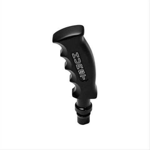 Hurst Pistol-Grip Shifter Handles for 2015-2023 CHALLENGER - 1531001 Shift Knobs, Handles, Pistol Grip Style, Aluminum, Black, Logo, Thread On 1/2-20 in. Attachment, Manual, Each