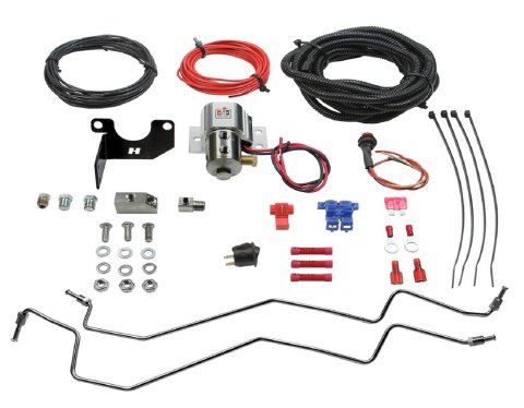 Hurst Roll Control Kits 5671524 Line Lock, 1/8 in. NPT Inlet/Outlet, Polished Stainless Steel, Chevy, Buick, GMC, Pontiac, Kit