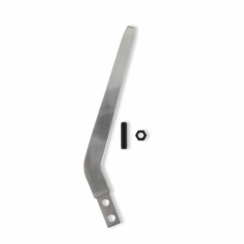 Hurst Billet Aluminum Shifter Sticks 53902HST Stick, Aluminum, Natural, Lay Back, 10.00 in. Length, 5.50 in. Layback, 3/8 in.-16 Threads, Universal, Each