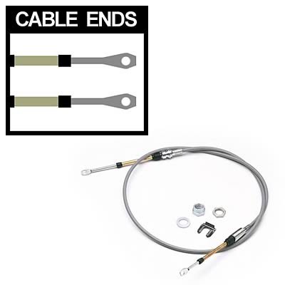 Hurst Shifter Cables 5000029 Cable, 5 ft. Length, Morse Style, Eyelet/Eyelet Ends, Gray, Each