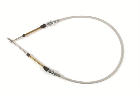 Hurst Shifter Cables 5000023 Cable, 3 ft. Length, Morse Style, Eyelet/Threaded Ends, Gray, Each