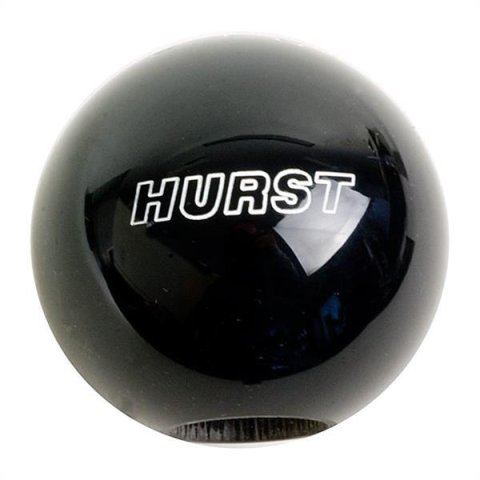 Hurst Classic Shift Knobs 1630156 Knob, Round, Plastic, Black, 6-Speed Pattern, Manual Transmission, Each