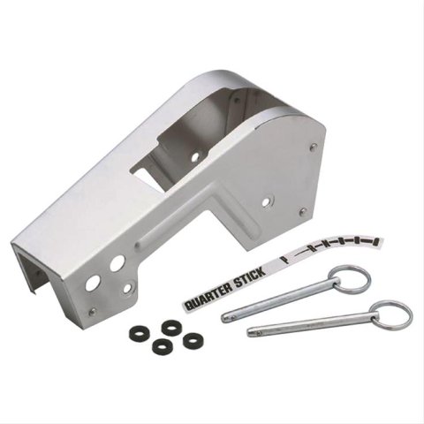Hurst Quarter Stick Shifter Cover Kits 1300041 Cover, Aluminum, Natural, Stick, Each
