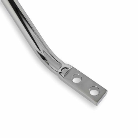 Hurst Tube Style Shifter Sticks 53950HST Stick, Steel, Chrome, Lay Back, 16.50 in. Length, 4.50 in. Layback, 3/8 in.-16 Threads, Universal, Each