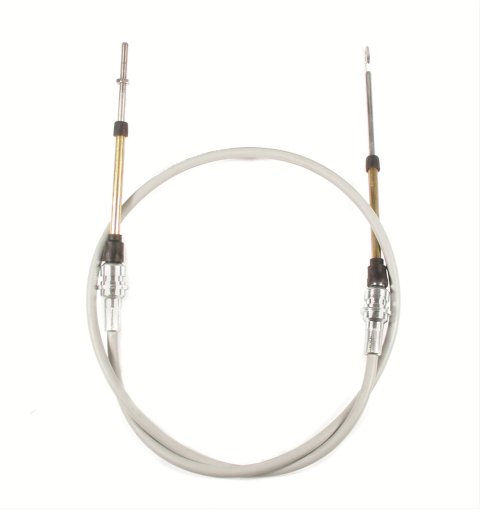 Hurst Shifter Cables 5000028 Cable, 8 ft. Length, Morse Style, Eyelet/Threaded Ends, Gray, Each