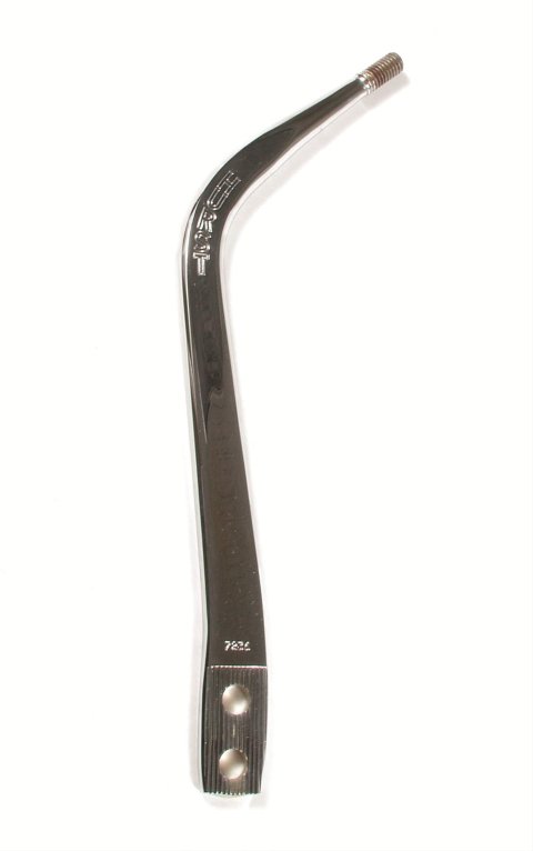 Hurst Competition Plus Flat Shifter Sticks 5387236 Replacement Stick, Steel, Chrome, 11.12 in. Long, 3/8 in.-16 Thread, Each
