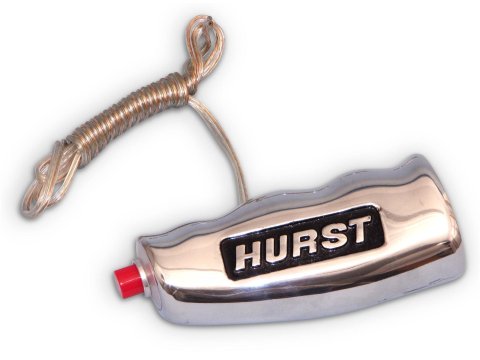 Hurst Shifter T-Handles 1530011 Shift Knob, T-Handle with Button, Aluminum, Polished, Logo, Automatic, Manual Transmission, Each