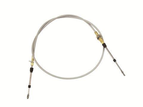 Hurst Shifter Cables 5008555 Cable, 5 ft. Length, Morse Style, Eyelet/Threaded Ends, Gray, Each