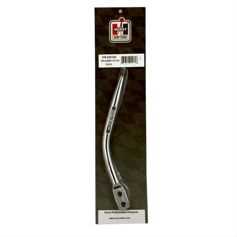 Hurst Competition Plus Flat Shifter Sticks 5387438 Replacement Stick, Round, Steel, Chrome, 10.760 in. Long, 3/8 in.-16 Thread, Each