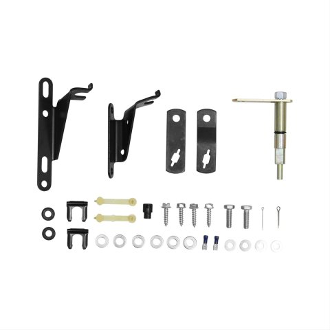 Hurst Automatic Transmission Cable Brackets and Levers 3730004 Levers, Natural Steel Bracket, for Use with Quarter Stick 2 Shifters, Chevy, Kit